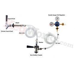 Standard kegerator kit for euro keg draft beer no tank