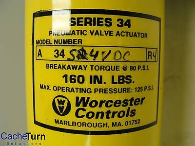 Worcester / flowserve series 34 pneumatic actuator