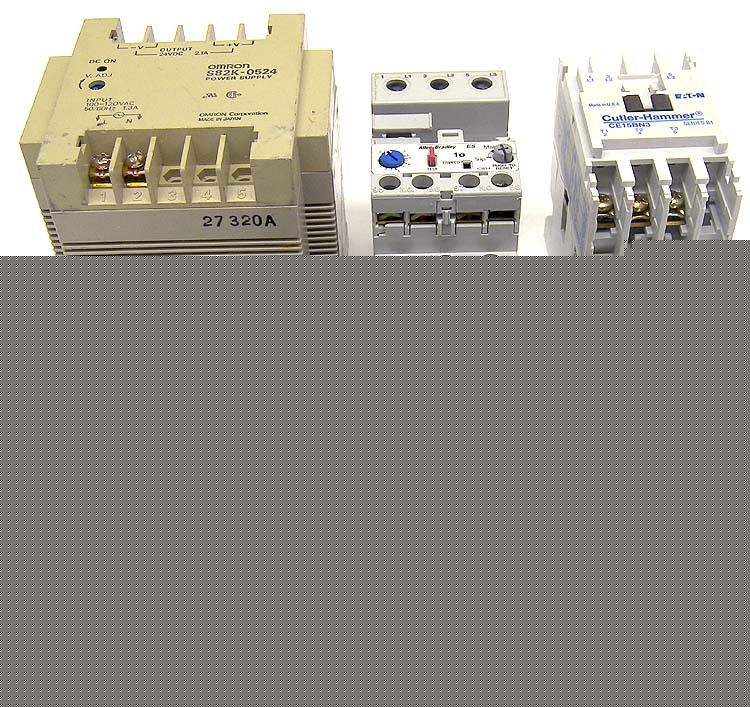 Lot 5 allen-bradley omron contactor switch power supply