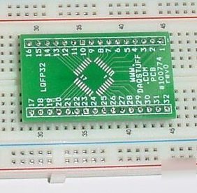 Lqfp 32 adapter to dip pcb blank lqfp 32 to dip adapter