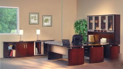 Mayline napoli large office suite mahogany ND72 NCNZ72
