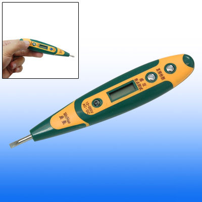 Multi lcd llluminated display voltage detector pen