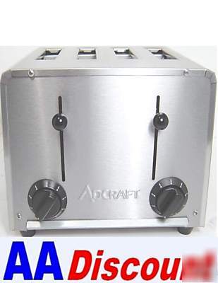 New adcraft 4-slot stainless steel commercial toaster