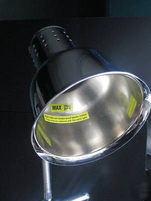 New flexible arm 1 bulb heat lamp warmer chrome finish 
