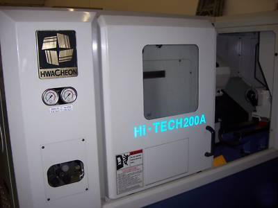 Nice hwacheon 2005 hi-tech 200 cnc turning center