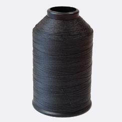Two cones of #69 black bonded nylon thread 3300Y T70 