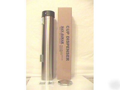 Cup dispenser, fits 12OZ to 24OZ.