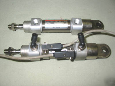Air cylinders, 20MM bore x 19MM stroke, smc, 2PC lot
