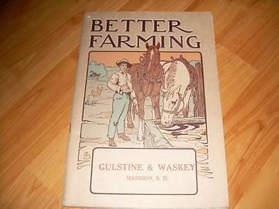 Antique john deere better farming catalog c.1912 orig