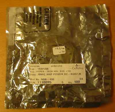 Nbb-400 cascadable broad gaas mmic amplifier dc to 8GHZ