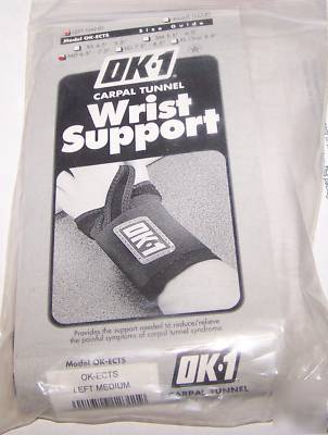 New OK1 wrist support left hand medium 6.5