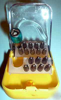 Pozi #2 screw driver end bit bits set quick change