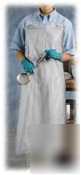 White vinyl disposable apron - 30 x 45 - ANS5453345