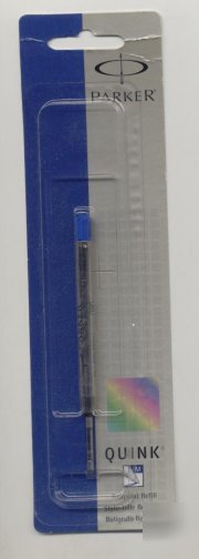 5 genuine parker ball pt. pen refills blue 1.0MM
