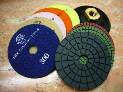 5 inch wet diamond polishing pad wheel disc set marble