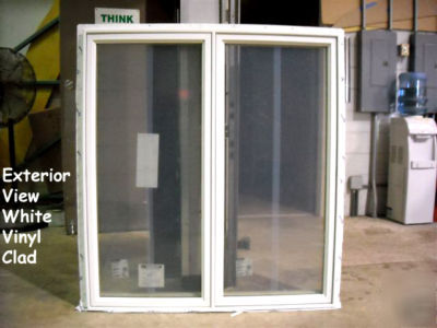 Andersen twin casement window C245 white low-e, 48 x 53