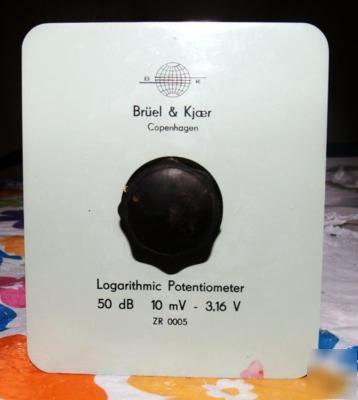 Bruel & kjaer logarithmic potentiometer zr-0005 ZR0005