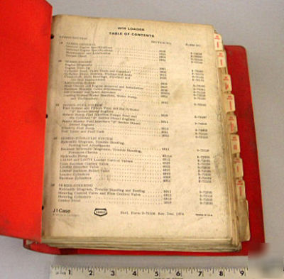 Case service shop manual-model: W14 loader - 1974