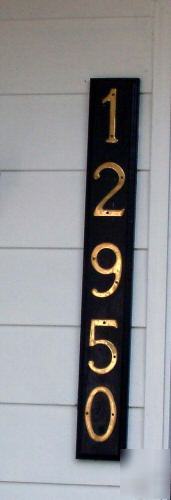 Clear cedar house number mounting blocks 2X6X36