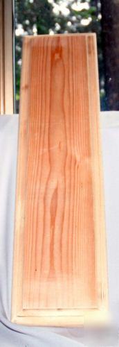 Clear cedar house number mounting blocks 2X6X36