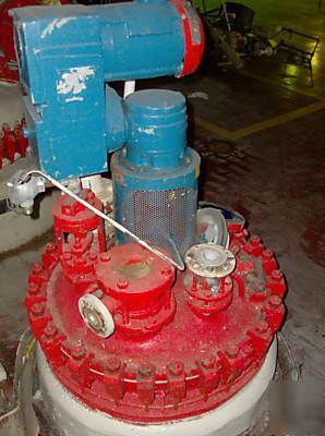 De dietrich glass lined clamped top reactor, 50 gallon