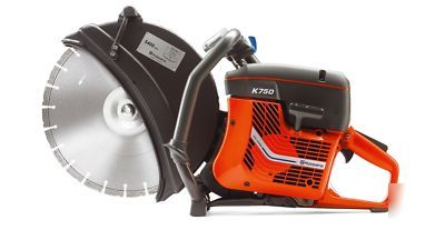 Husqvarna K750 cutoff saw with cutting blade options