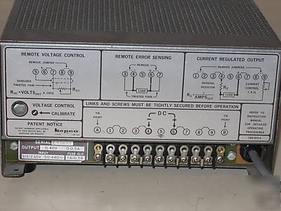 Kepco / power designs regulated 50V dc power supplies