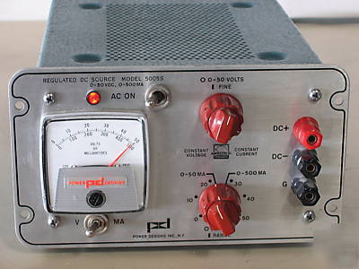 Kepco / power designs regulated 50V dc power supplies