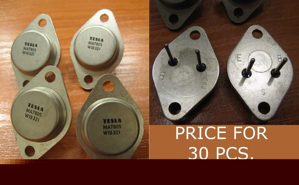 New 30X tesla MA7805 5V 2,2 amp voltage regulator to-3 