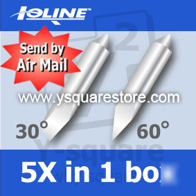 New ~5X~ 30Â° 60Â° blades for ioline vinyl plotter cutter
