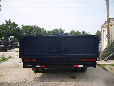 New 8 x 20 x 2 drop sides dump trailer gooseneck 
