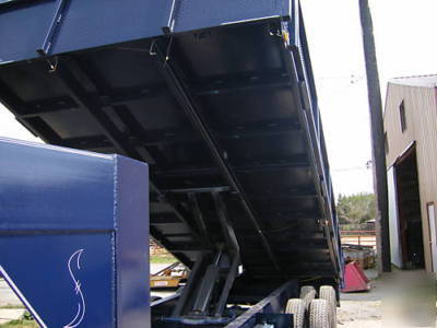 New 8 x 20 x 2 drop sides dump trailer gooseneck 