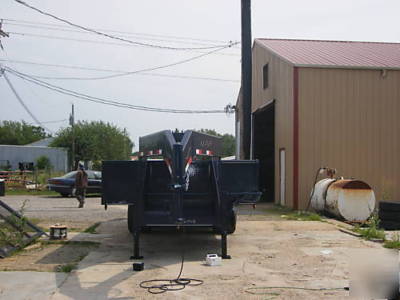New 8 x 20 x 2 drop sides dump trailer gooseneck 