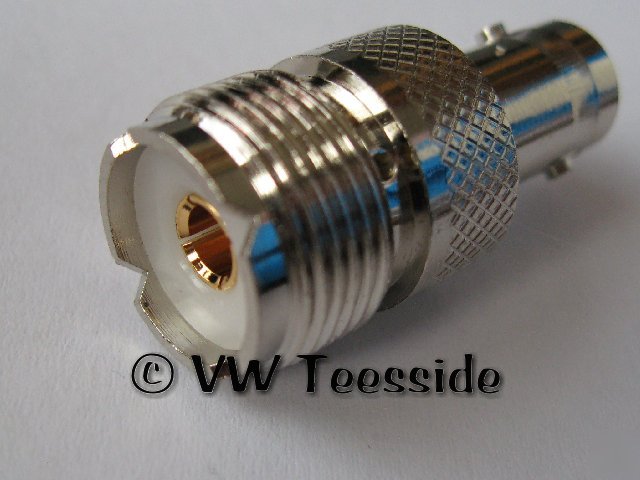 New bnc female to uhf female SO239 adaptor - vhf rf - 