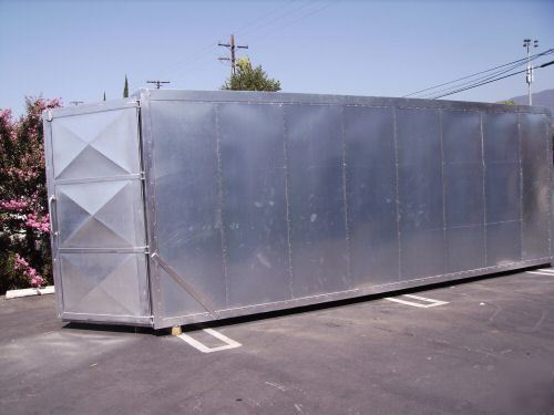 New powder coat batch oven inside 8FT x 8FT x 10FT deep