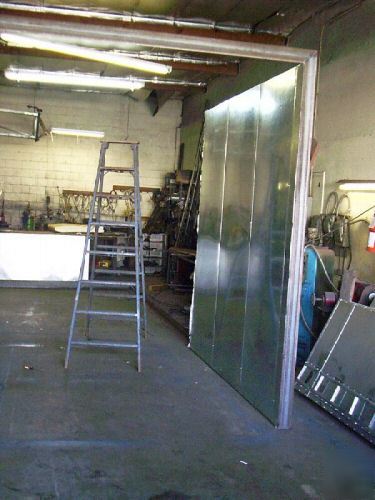 New powder coat batch oven inside 8FT x 8FT x 10FT deep