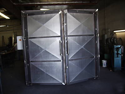 New powder coat batch oven inside 8FT x 8FT x 10FT deep