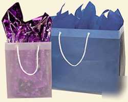 250 clear vogue frosty euro tote shopping bags frosted