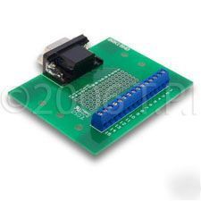 9 pin male dsub to screw terminal breakout board