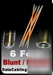 Fiberglass push/pull glow rods for cabling