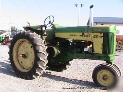 John deere 630 tractor 2 cylinder gas runs great 