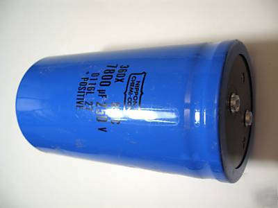 New 6 pcs nippon chemi-con 7800UF 250V lytic capacitor- 