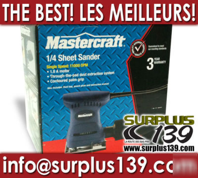 New mastercraft 1/4 handheld sheet sander 11000 opm 