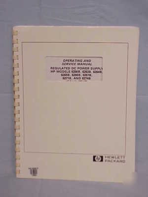 Hp 6256B 6263B-6267B 6271B 6274B operating & svc manual