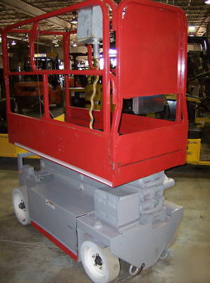 Mec scissor lift #3106 platform ht 19', work ht 25 ft