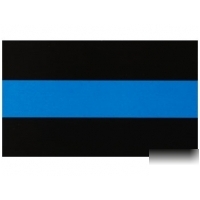 Mini thin blue line police decal - weatherproof 