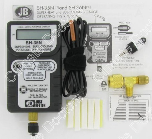 New jb sh-35N superheat-subcooling pressure/temp gauge 