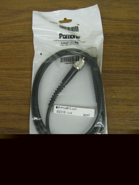 Pomona uhf-c-60 uhf male cable 5FT