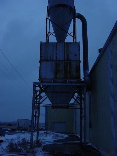 Dust collector system 12 ft x 10 ft x 40 ft tall 40 hp