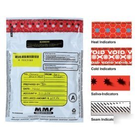 100 mmf tamper evident deposit bags 9 x 12